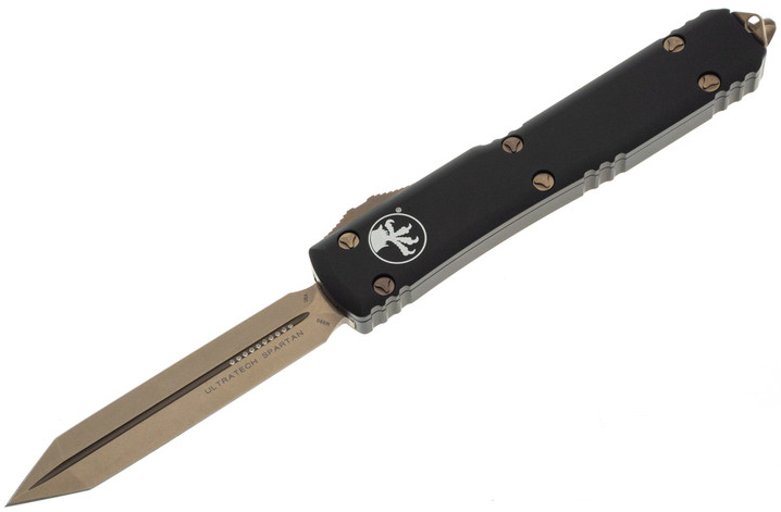Microtech 223-13 Ultratech Spartan Black Handle Bronze Blade